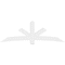 Ekena Millwork Alberta Architectural Grade PVC Gable Bracket, 96"W x 32"H x 6"D x 6"F, 8/12 Pitch GBP096X32X0606ALB00 - alternate 5